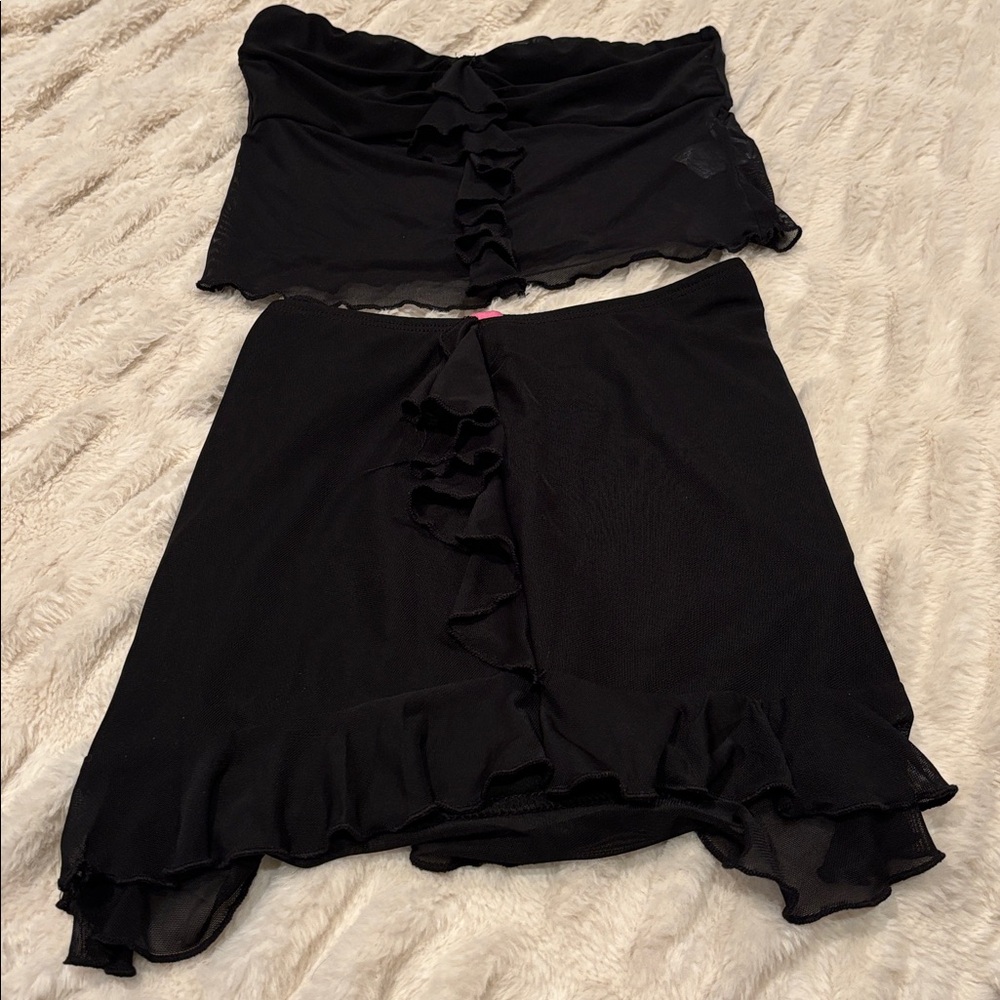 EDIKTED Black Ruffled Two-Piece Set - Picture 3 of 3
